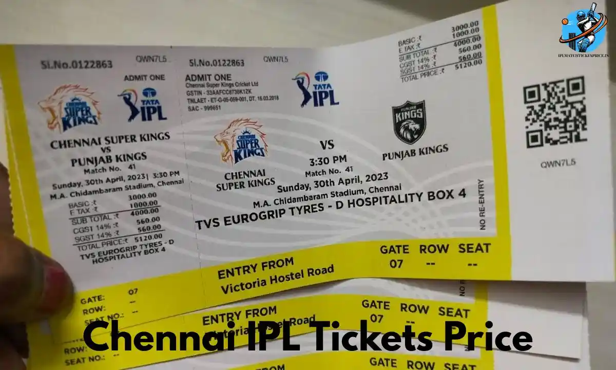 Chepauk Chennai IPL Tickets Price 2026 & Online and Offline Booking Process