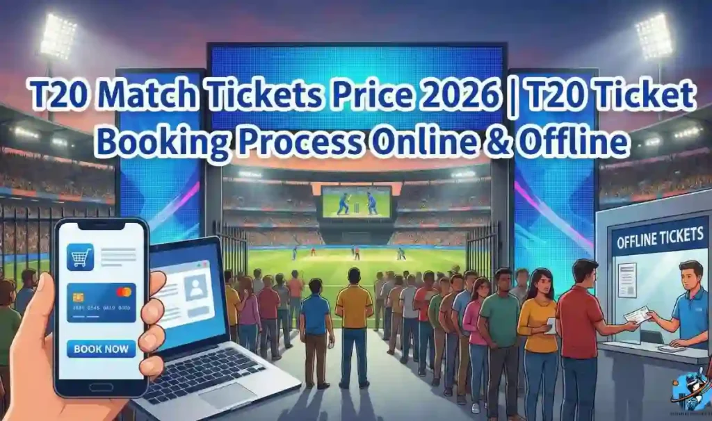 T20 Tickets Price 2026 and T20 Match Ticket Booking Process Online 2026