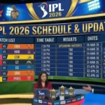 IPL 2026 Schedule - IPL Match List, Time Table, Results, Dates, Points Table, Updates
