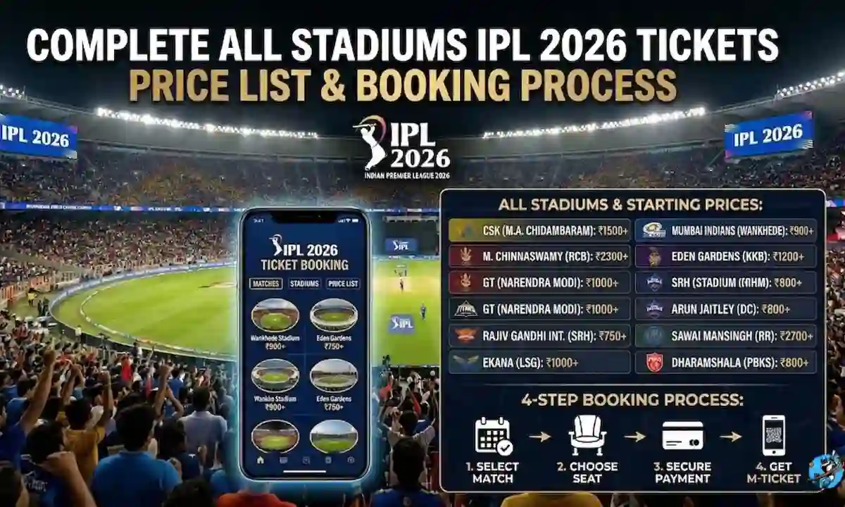 Complete All Stadiums IPL 2026 Tickets Price List and Booking Process