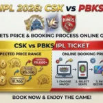 IPL 2026 CSK vs PBKS Tickets Price & Booking Process Online